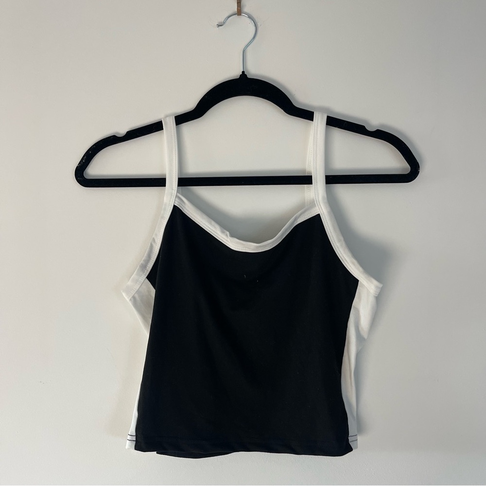 Two Toned Cropped Tank Top